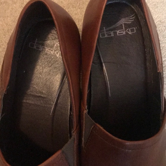 Dansko • Brown Leather Wedges - Picture 2 of 3